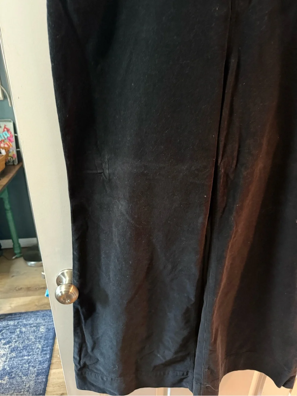 J. Crew Black Wide-Leg Corduroy Jeans